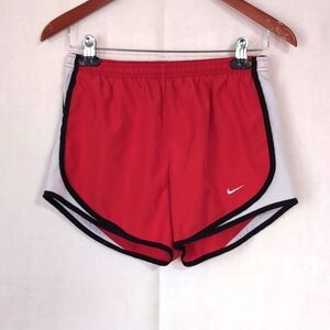 Nike Dri-Fit Red White Running Shorts with Brief Size Small